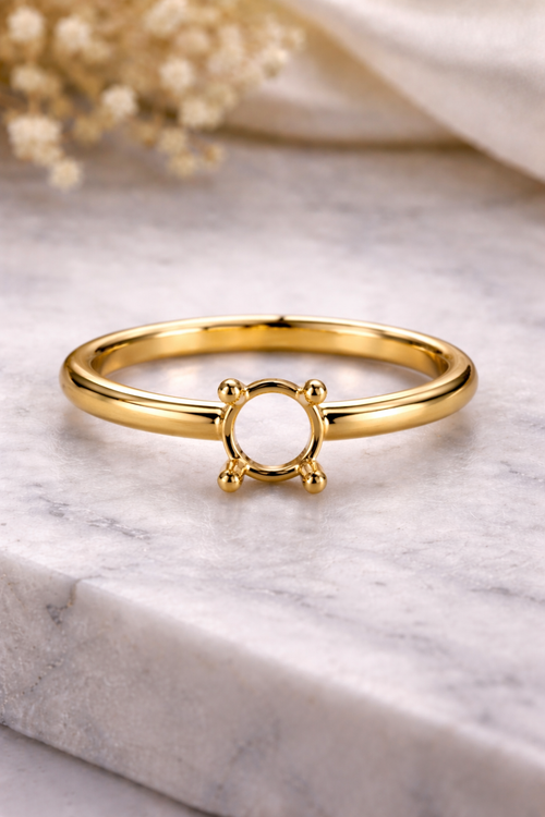 14 karaat gouden ring 0.3 Ct. Labgrown Diamand